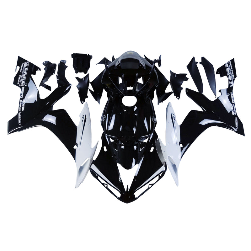 Carenados 2004-2006 Yamaha YZF-R1 Negro Blanco R1 Genérico