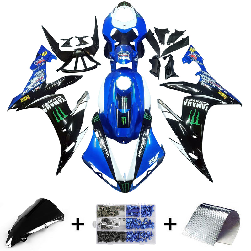 Juego de carenado Amotopart para Yamaha YZF 1000 R1 2004-2006, carrocería, plástico, ABS