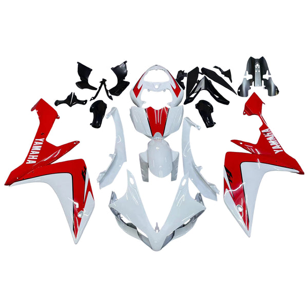 Fairings 2007-2008 Yamaha YZF-R1 White & Red R1 Racing Generic