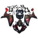 Verkleidungen 2007-2008 Yamaha YZF-R1 Black &amp; Red Flame R1 Generic