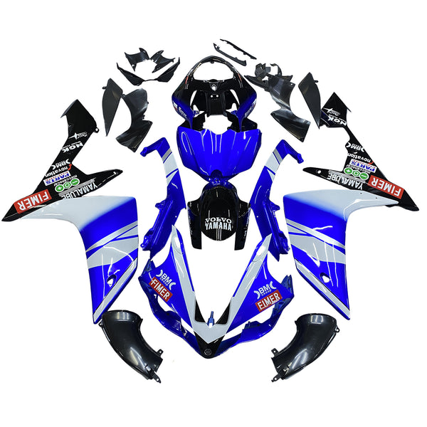 Carenados 2007-2008 Yamaha YZF-R1 Azul Negro BMC R1 Genérico