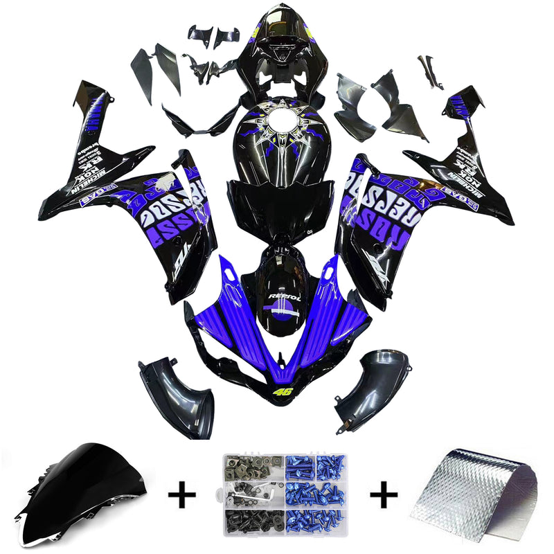 Amotopart kåpa set för Yamaha YZF 1000 R1 2007-2008, kropp, plast, ABS