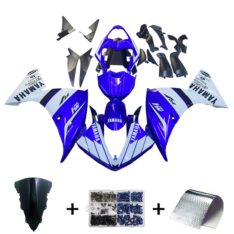 Fairings 2009-2011 Yamaha YZF-R1 Blå Vit R1 Racing Generic