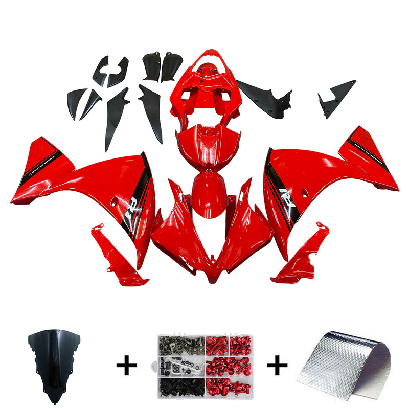 Carenados de plástico 2012-2014 Yamaha YZF R1 Rojo R1 Genérico