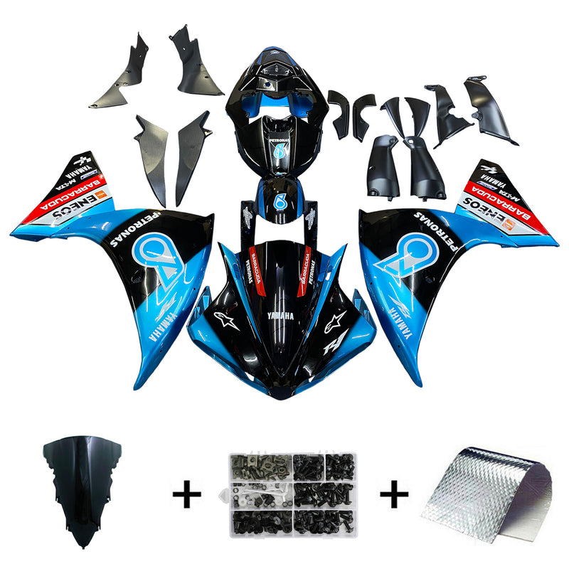 Zestaw owiewek wtryskowych Yamaha YZF-R1 na lata 2012-2014, korpus z tworzywa ABS