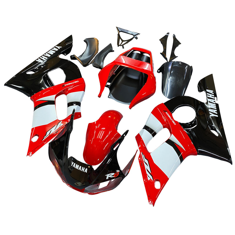 Fairings 1998-2002 Yamaha YZF-R6 Röd Svart R6 Racing Generic