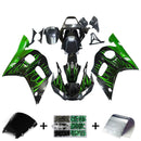 Verkleidungen 1998-2002 Yamaha YZF-R6 Black &amp; Green Flame R6 Generic