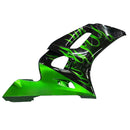 Verkleidungen 1998-2002 Yamaha YZF-R6 Black &amp; Green Flame R6 Generic