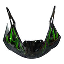Verkleidungen 1998-2002 Yamaha YZF-R6 Black &amp; Green Flame R6 Generic