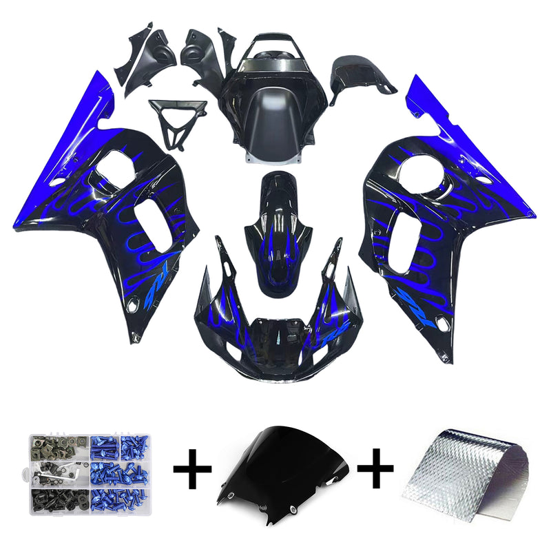 Juego de carenado para Yamaha YZF R6 YZF-R6 1998-2002 1999 2000 Genérico