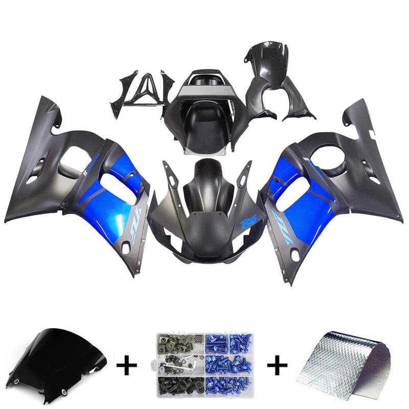 Kit de carenagem Amotopart para Yamaha YZF 600 R6 1998-2002 carroceria de plástico ABS