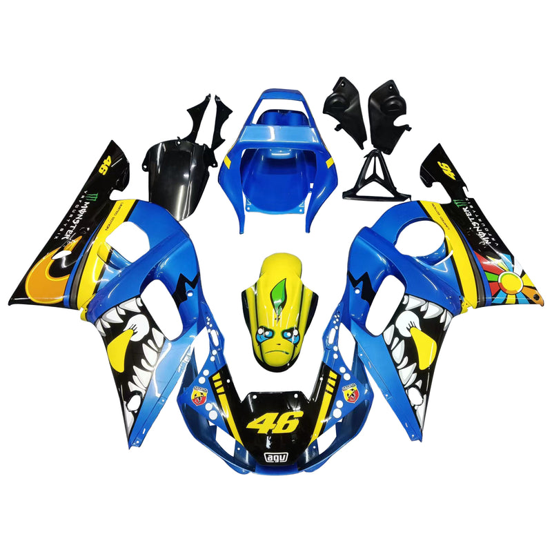 Kit de carenagem Amotopart para Yamaha YZF 600 R6 1998-2002 carroceria de plástico ABS