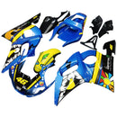 Amotopart Verkleidungsset für Yamaha YZF 600 R6 1998–2002, Karosserie, Kunststoff, ABS