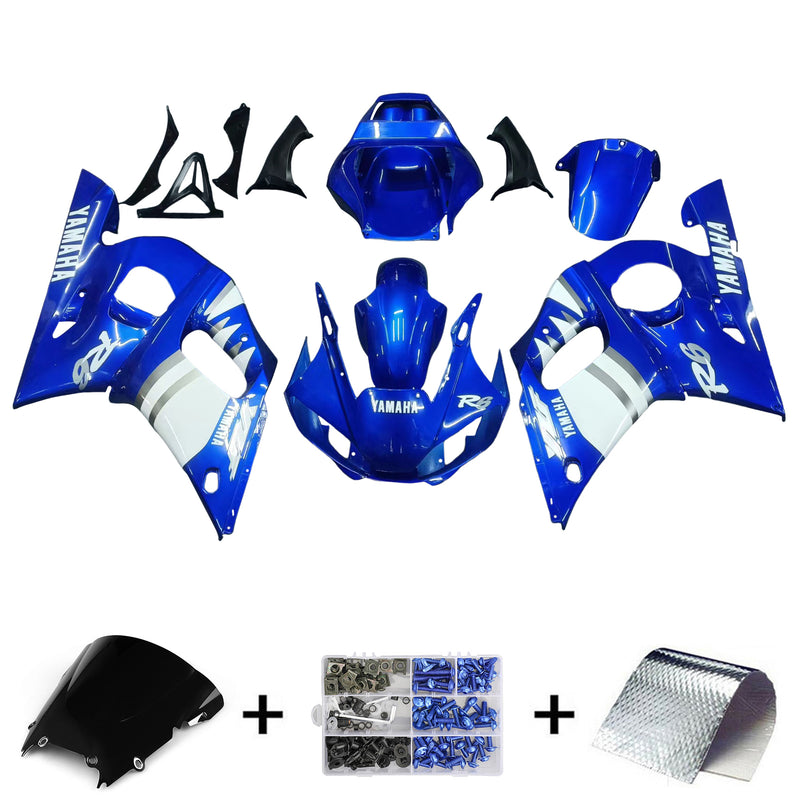 Kåpesett for Yamaha YZF 600 R6 1998-2002 Generisk