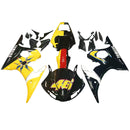 Fairings YZF 600 R6 (2003-2004), kroppskråning, ABS sprøytestøpt plastsett, 21 farger, generisk