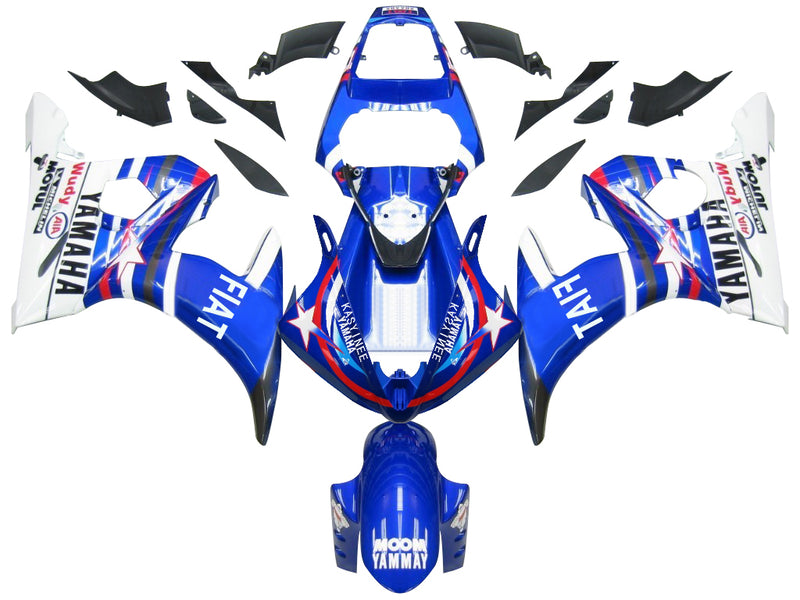 Verkleidungen YZF 600 R6 (2003–2005), Karosserieverkleidung, ABS-Spritzguss-Kunststoff-Set, 21 Farben, generisch