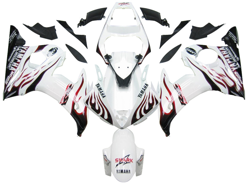 Carenagens YZF 600 R6 (2003-2005) Carenagem ABS Kit plástico moldado por injeção 21 cores Genérico