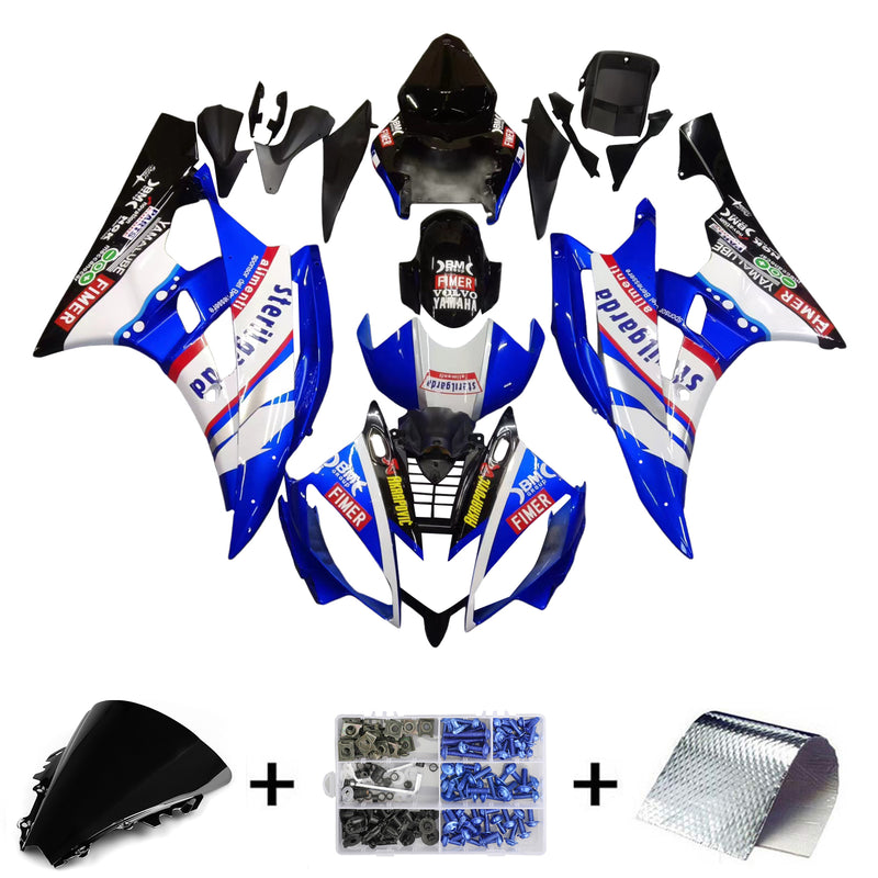 Fairings 2006-2007 Yamaha YZF-R6 Blå Svart Sterilgard R6 Racing Generic