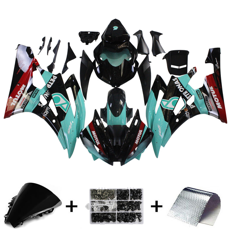 Kit de carenagem Amotopart para Yamaha YZF 600 R6 2006-2007 Carroceria Plástico ABS