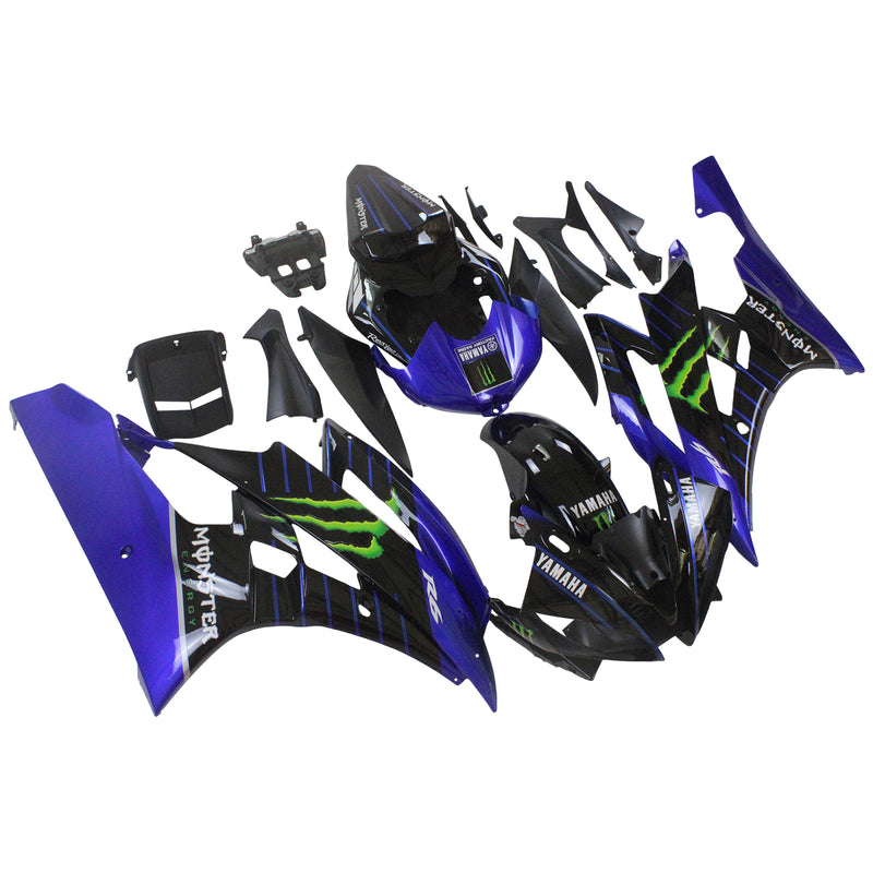 Kit de carenagem Amotopart para Yamaha YZF 600 R6 2006-2007 Carroceria Plástico ABS