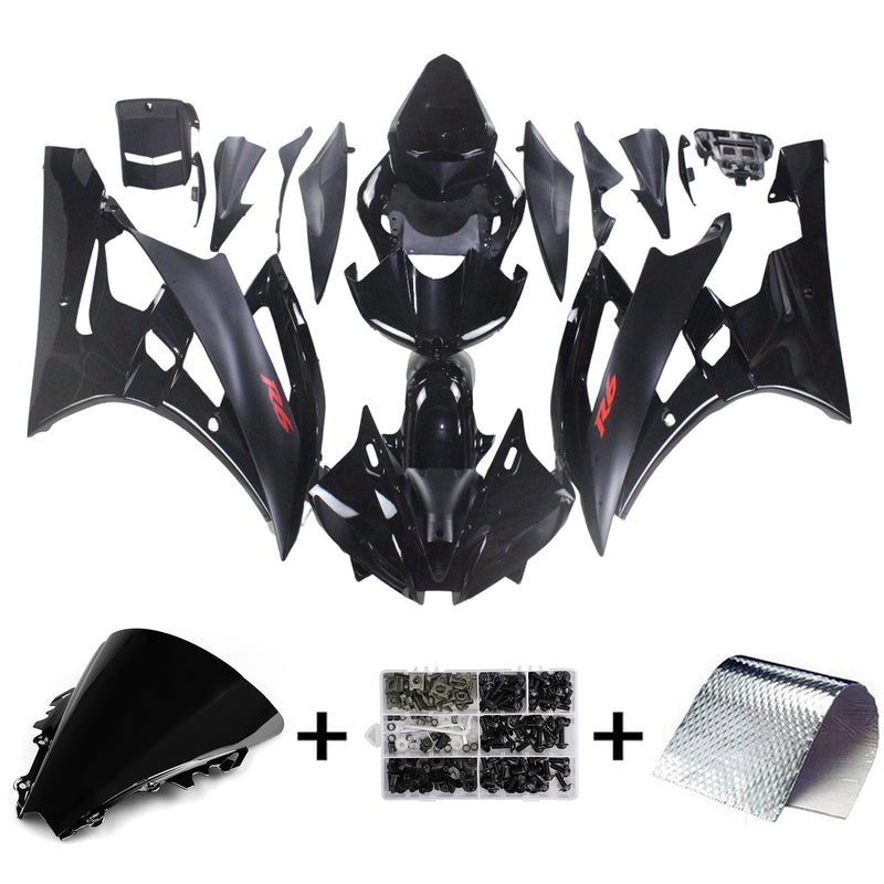 Kit de carenagem Amotopart para Yamaha YZF 600 R6 2006-2007 Carroceria Plástico ABS