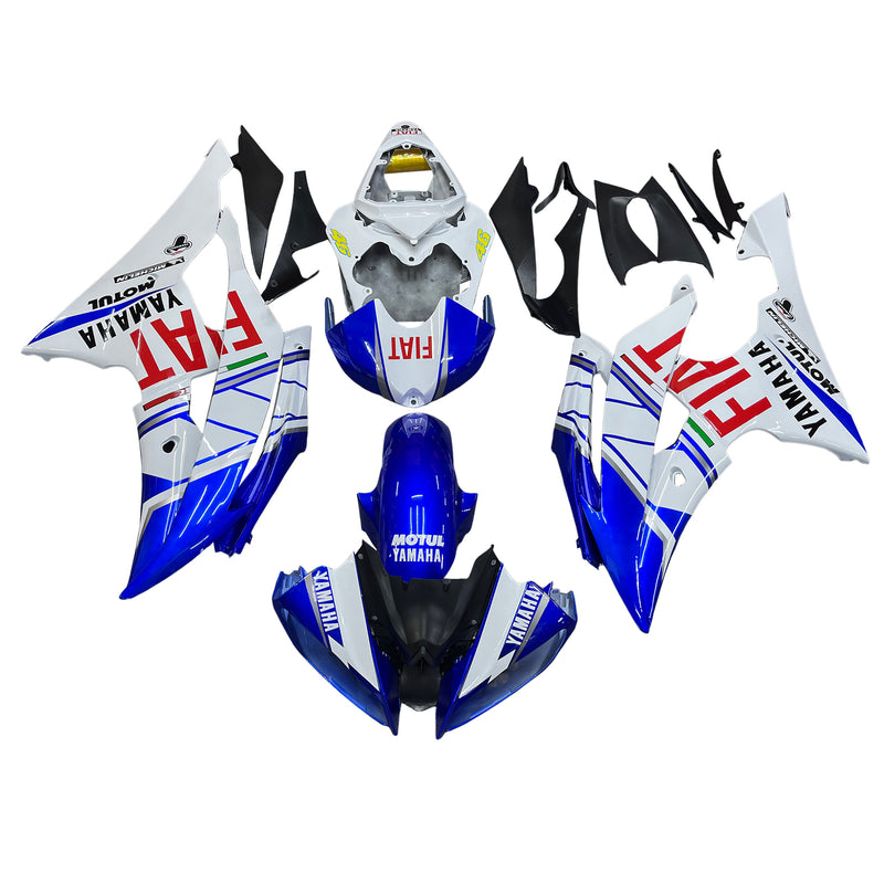 Owiewki 2008-2016 Yamaha YZF-R6 Biało Niebieskie Nr 46 FIAT R6 Generic