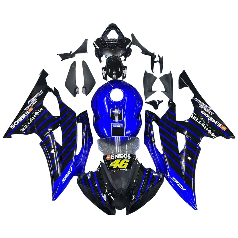 Amotopart kåpa set för Yamaha YZF 600 R6 2008-2016, kropp, plast, ABS