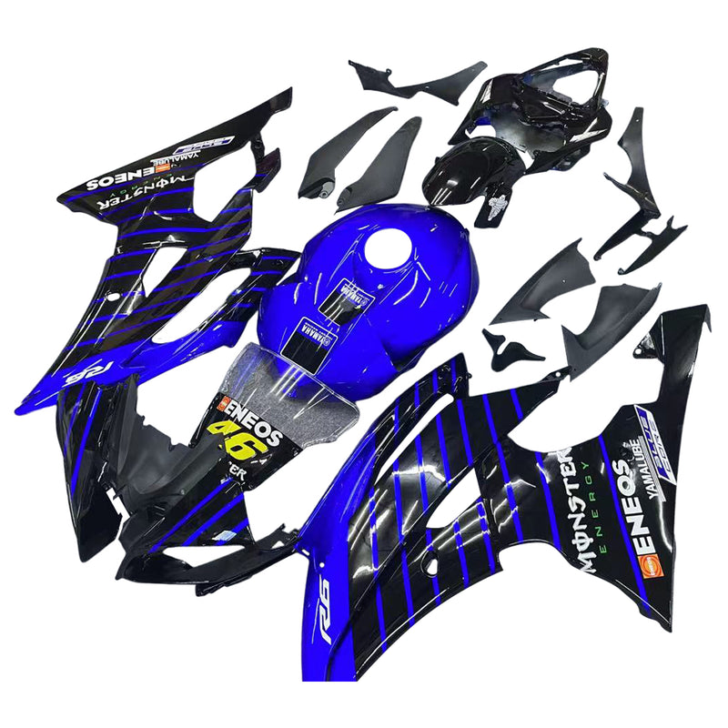 Amotopart kåpa set för Yamaha YZF 600 R6 2008-2016, kropp, plast, ABS