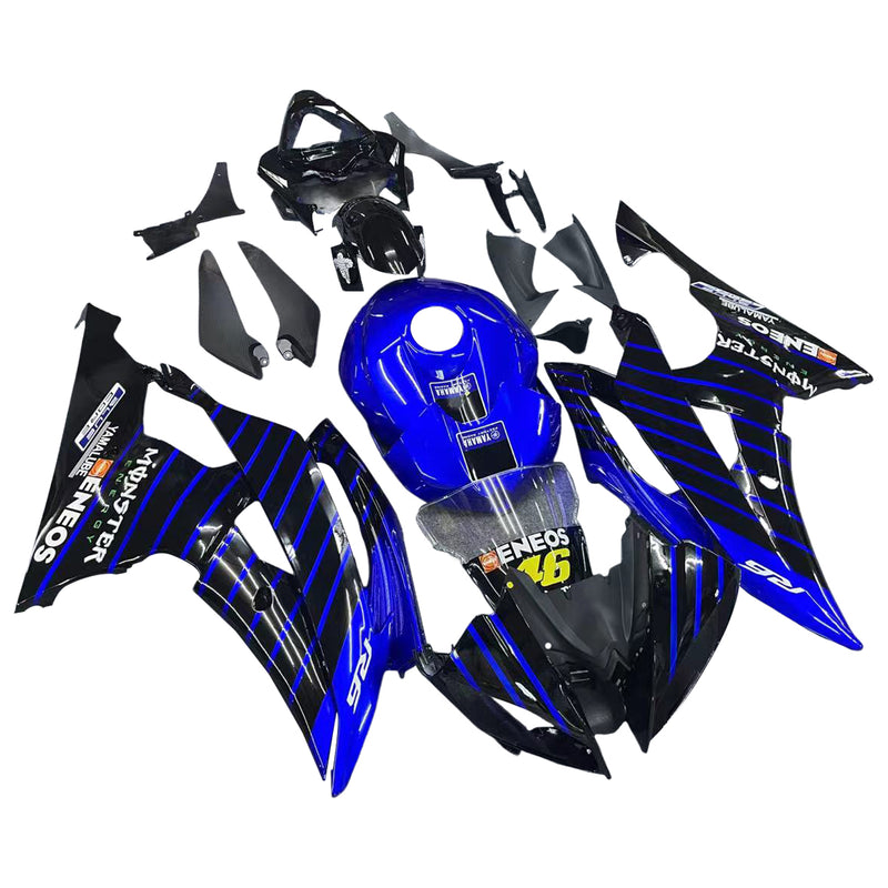 Amotopart kåpa set för Yamaha YZF 600 R6 2008-2016, kropp, plast, ABS