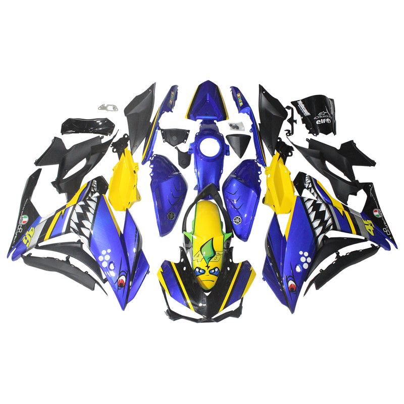 Amotopart Fairing Kit for Yamaha YZF-R3 2014-2018, R25 2015-2017 Karosseri ABS