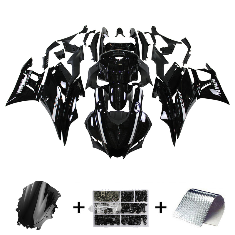 Amotopart Yamaha YZF-R3 R25 2019-2021 kåpesett Body Plastic ABS