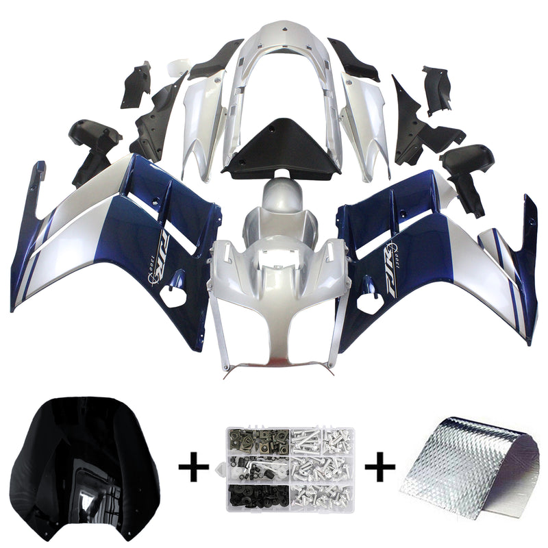 Kit de carenagem Amotopart Yamaha FJR 1300 2001-2006 corpo plástico ABS