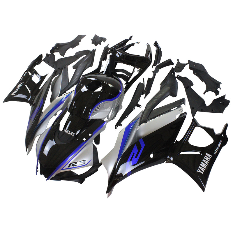 Amotopart Yamaha YZF-R3 R25 2022-2023 kåpesett Body Plastic ABS