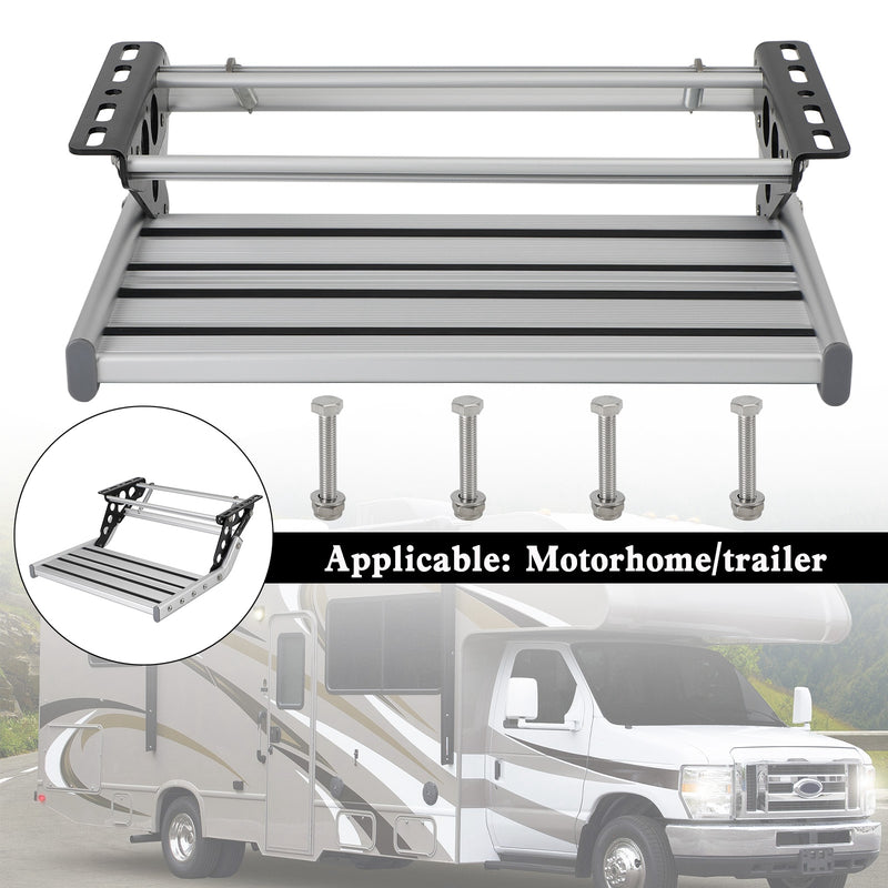 Aluminium-Klapptrittstufe für Wohnmobile und Wohnwagen Ausziehbar