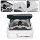 14" Caravan Bobil Takvifte Skylight Takhette Turbo Vent + LED