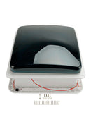 14" Wohnmobil-Dachlüfter für Caravan 3-Gang-Motor 12 V Lüfter mit Oberlicht und LED-Beleuchtung