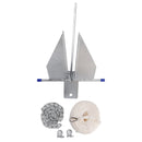 Kit Verzinkter Bootsanker 13Lbs Gleitanker &amp; Kette &amp; Seil Silber Für Boot 13lbs