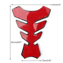 Almofada de tanque de borracha para motocicleta, protetor de gás, capa adesiva, espinha de peixe, genérica