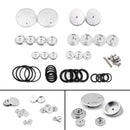 Pernos de tapones de marco de aluminio Billet, 18 Uds., plateados, aptos para BMW R1200GS LC Adv 13-19