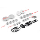 Pernos de tapones de marco de aluminio Billet, 18 Uds., plateados, aptos para BMW R1200GS LC Adv 13-19