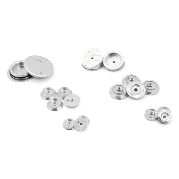 Billet Aluminium 18PCS Rampluggar Bultar Silver Passar för BMW R1200GS LC Adv 13-19