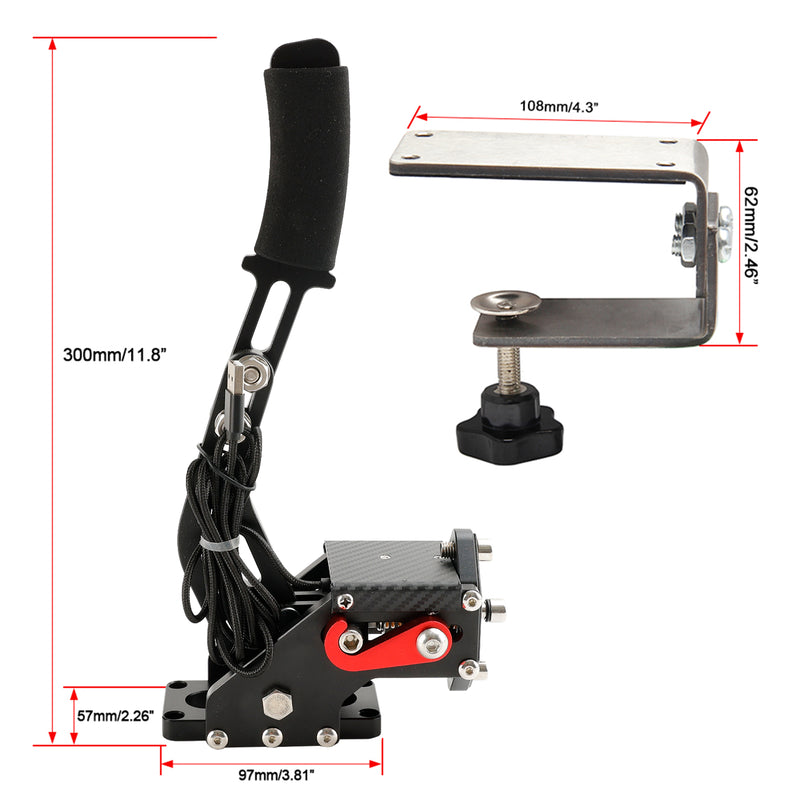 Handbromssats med 14-bitars upplösning och USB3.0 för racingspel PC G27/G29/G920