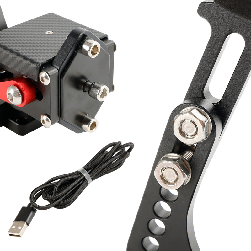 USB-handbroms med L-klämma och H-växel för Thrustmaster T300RS/GT racingspel