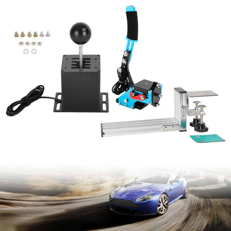 USB-Handbremse mit L-Clip und H-Schalthebel für Thrustmaster T300RS/GT-Rennspiel