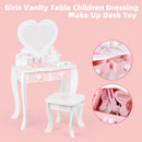 Kinder Mädchen Schminktisch Kinder Frisierspiegel Schminktisch Spiel Geschenkset