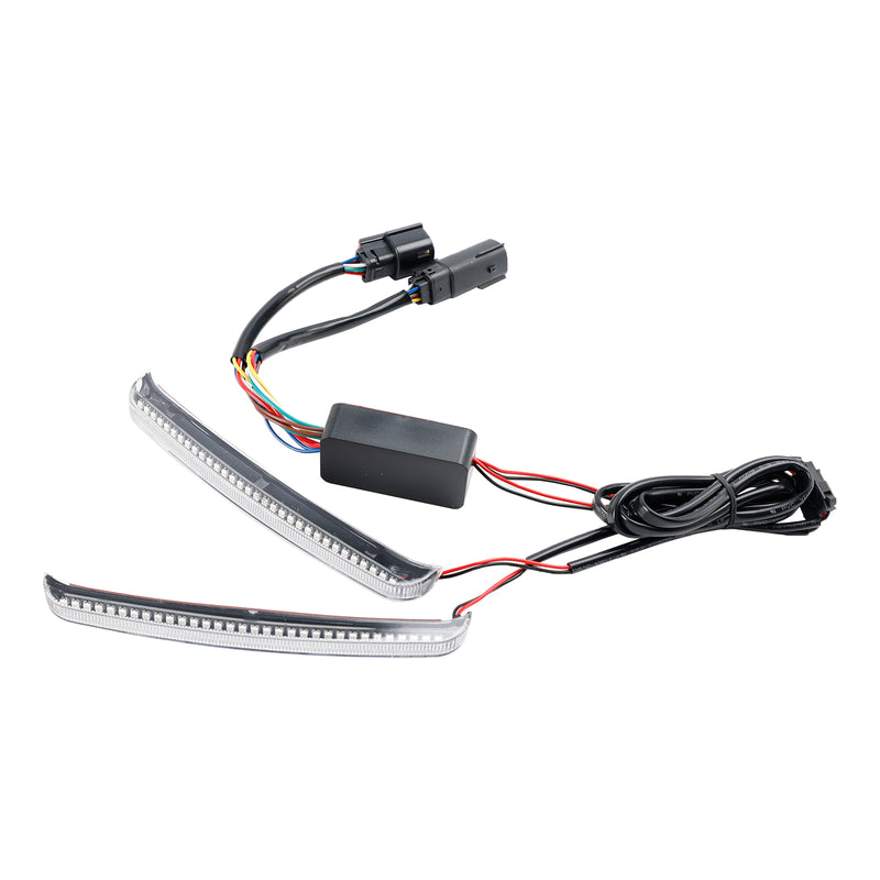 Road Glide FLHR CVO 2014-2022 Sadelbag LED-flytende blinklys