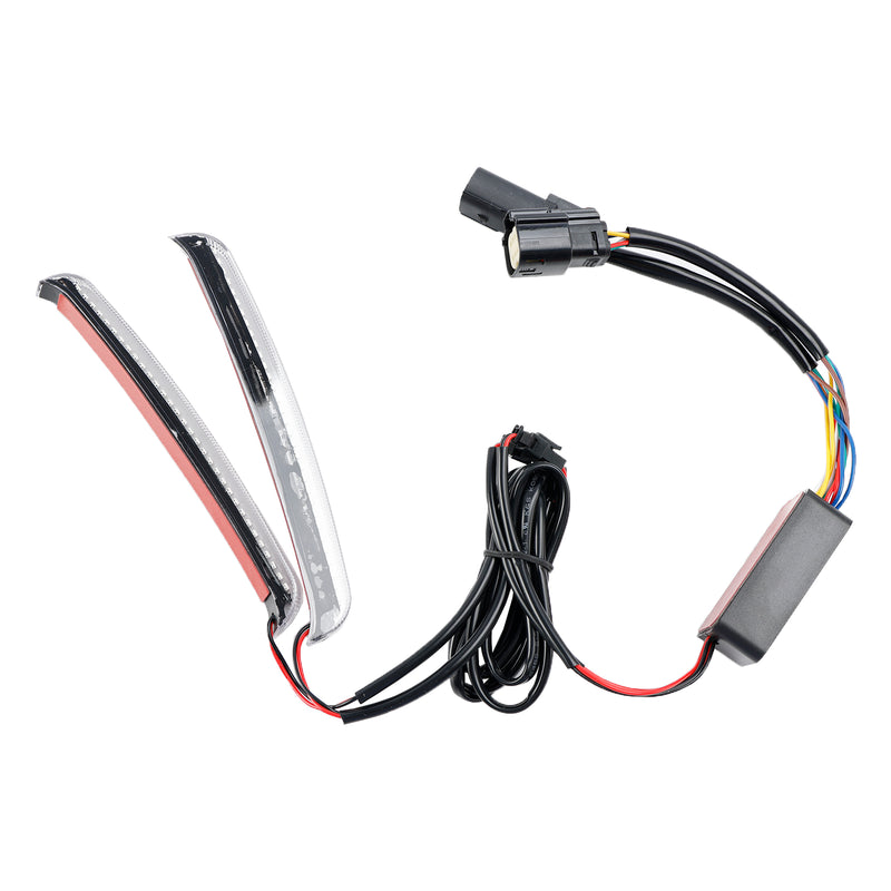 Road Glide FLHR CVO 2014-2022 Sadelbag LED-flytende blinklys