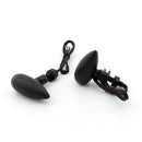 2x luzes de sinalização de bala preta para Harley Softail, Dyna, Sportster, V-Rod