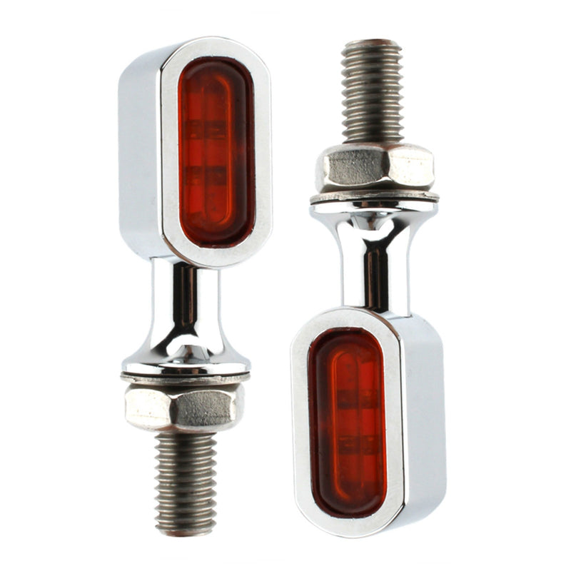 Pisca-piscas traseiros em LED com marca Mini-E para Sportster Touring Dyna Softail Generic