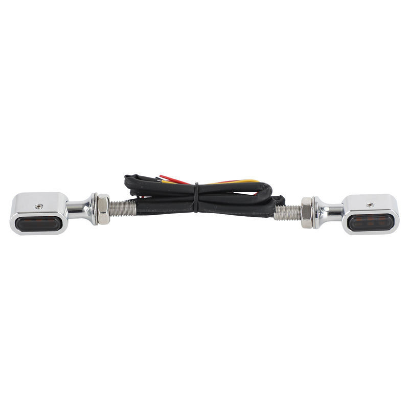 Intermitentes traseros LED con marcado mini-E para Sportster Touring Dyna Softail Generic